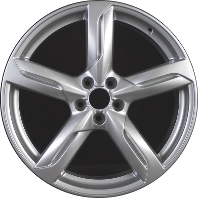 Audi Q5 2009-2017 powder coat silver 20x8.5 aluminum wheels or rims. Hollander part number ALY58848, OEM part number 8R0601025D.