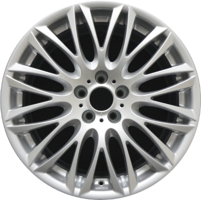 BMW 745i 2002-2005, 750i 2006-2008, 760i 2003-2008 powder coat silver 20x9 aluminum wheels or rims. Hollander part number 59442, OEM part number 36116764863.