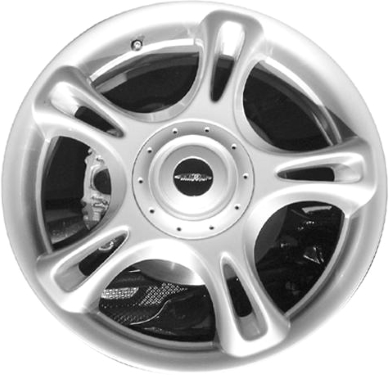 Mini Clubman 2008-2014, Cooper (Convertible) 2004-2014, Cooper (Coupe) 2011-2014, Cooper (Hardtop) 2004-2013 powder coat silver 18x7 aluminum wheels or rims. Hollander part number 59463, OEM part number 36116764104, 36116777972.