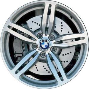 BMW M5 2006-2010, M6 2006-2010 grey machined 19x8.5 aluminum wheels or rims. Hollander part number 59544U90.LC25, OEM part number 36117835146.
