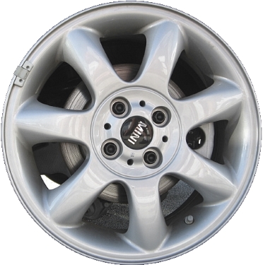 Mini Clubman 2008-2014, Cooper (Convertible) 2005-2014, Cooper (Coupe) 2011-2014, Cooper (Hardtop) 2005-2013 multiple finish options 16x6.5 aluminum wheels or rims. Hollander part number 59570U, OEM part number 36116775684, 36116768977, 36116775800, 36116787238.