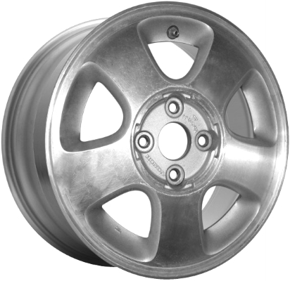 Acura Integra 1996-1999, Honda Del Sol 1993-1994 silver machined 14x5.5 aluminum wheels or rims. Hollander part number 71700, OEM part number 08W14ST7200G, 42700SR2A12, 4014908.