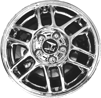 Honda Accord 2001-2005, Acura CL 2001-2002, TL 2002-2005 chrome 16x6.5 aluminum wheels or rims. Hollander part number 63825, OEM part number.