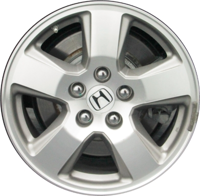 Honda Pilot 2009-2011 grey machined 17x7.5 aluminum wheels or rims. Hollander part number ALY63992, OEM part number 42700SZAA22.
