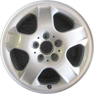 Mercedes-Benz ML320 2002-2003, ML350 2003-2005 powder coat silver 17x8 aluminum wheels or rims. Hollander part number 65264, OEM part number 1634011702.