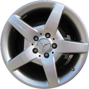 Mercedes-Benz B200 2006-2011 powder coat silver 17x7 aluminum wheels or rims. Hollander part number ALY65412, OEM part number 1694011102.
