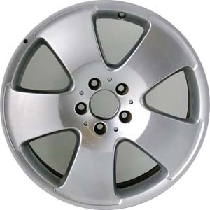Mercedes-Benz CL600 2007, S550 2007-2008, S600 2007-2008 powder coat silver 18x8.5 aluminum wheels or rims. Hollander part number 65467U20/65497, OEM part number A22140122102, B66474303, B66474309, A2214012102.