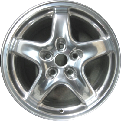 Pontiac Firebird 2001-2002, Pontiac Trans Am 2001-2002 polished 17x9 aluminum wheels or rims. Hollander part number 6555, OEM part number .