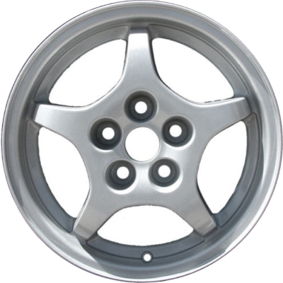 Mitsubishi Eclipse 1997-1999 powder coat silver 16x6 aluminum wheels or rims. Hollander part number ALY65751U10, OEM part number Not Yet Known.