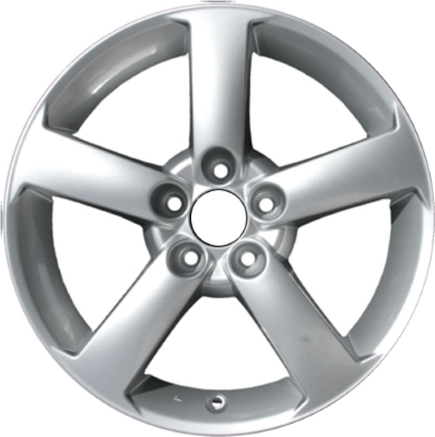 SAAB 3-Sep 2003-2012 powder coat silver 17x7 aluminum wheels or rims. Hollander part number ALY68211/68213HH, OEM part number 12785711.