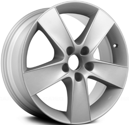 SAAB 3-Sep 2006-2012 powder coat silver 17x7.5 aluminum wheels or rims. Hollander part number ALY68238, OEM part number 12759551.