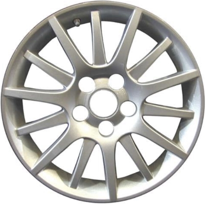 SAAB 3-Sep 2008-2012 powder coat silver 16x6.5 aluminum wheels or rims. Hollander part number ALY68250, OEM part number 12770236.