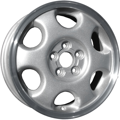 Subaru Impreza 1998-2001, Legacy 1995-2003, Legacy Outback 1995-2003 powder coat silver 15x6 aluminum wheels or rims. Hollander part number 68690U, OEM part number 28111AC161, 28111AC160, B3150AS010.