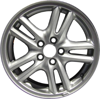Subaru Impreza 2004-2005, Legacy 2003-2006 multiple finish options 16x6.5 aluminum wheels or rims. Hollander part number 68731, OEM part number 28111AE21A, 28119AG05A.