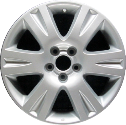 Subaru Baja 2004-2006, Legacy 2004-2006, Outback 2002-2006 powder coat silver or tan machined 16x6.5 aluminum wheels or rims. Hollander part number 68737U, OEM part number 28111AG06A, 28111AG16A, 28119AG07A, 28111AE38A.