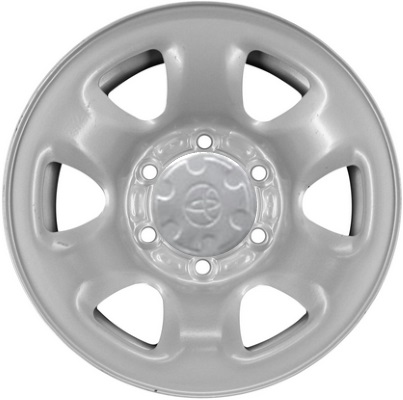 Toyota 4Runner 1996-2002, T100 1997-1998 powder coat silver 16x7 steel wheels or rims. Hollander part number STL69353, OEM part number 4260135740.