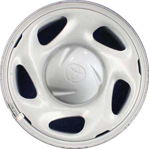 Toyota Sequoia 2001-2007, Tundra 2000-2006 powder coat silver 16x7 steel wheels or rims. Hollander part number STL69394, OEM part number 426110C010, 426010C020, 42601AF020.
