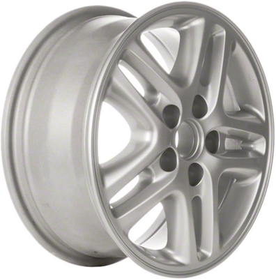 Toyota RAV4 2001-2003 powder coat silver 16x7 aluminum wheels or rims. Hollander part number ALY69404U20.PS07, OEM part number 4261142120.
