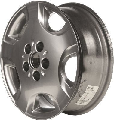 Lexus ES300 1999, Toyota Avalon 2003-2004 powder coat hyper silver 16x6 aluminum wheels or rims. Hollander part number 69432U78, OEM part number 4261141010, 42611AC040.