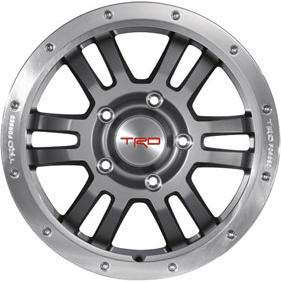 Toyota Land Cruiser 2010-2015, Sequoia 2010-2015, Tundra 2010-2015 charcoal machined 17x8 aluminum wheels or rims. Hollander part number 69574, OEM part number PTR4534070.