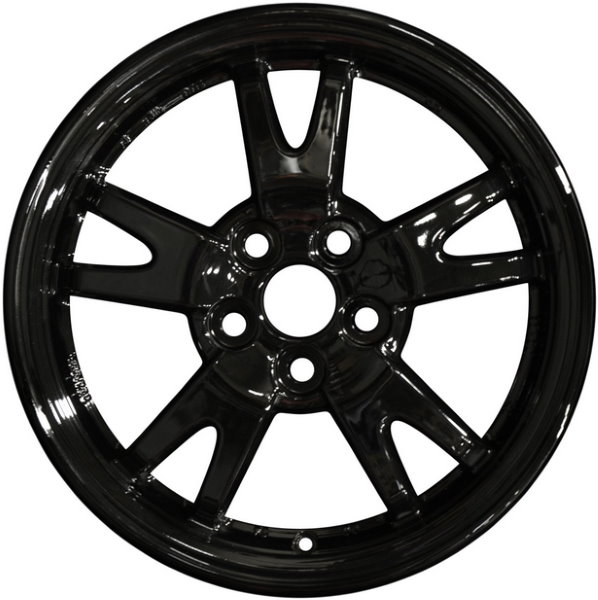 Toyota Prius 2010-2015 powder coat black 15x6 aluminum wheels or rims. Hollander part number ALY69567U45, OEM part number 4261147270.