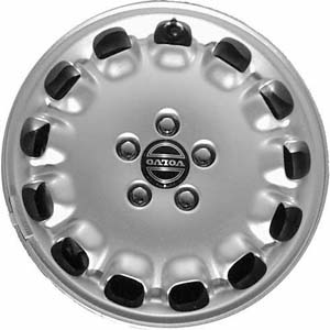 Volvo S80 1999-2003 powder coat silver 16x7 aluminum wheels or rims. Hollander part number ALY70211U10, OEM part number 94513462.