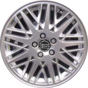 Volvo S80 1999-2003 powder coat hyper silver 17x7 aluminum wheels or rims. Hollander part number ALY70213U78, OEM part number 94513488.