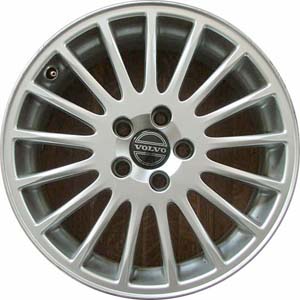 Volvo C70 2001-2007, S60 2001-2009, V70 2001-2007 powder coat hyper silver 17x7.5 aluminum wheels or rims. Hollander part number 70247, OEM part number 86331402.