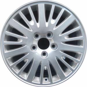 Volvo S80 2004 powder coat hyper silver 16x7 aluminum wheels or rims. Hollander part number ALY70268U78.PS11, OEM part number 8888217.