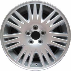 Volvo C70 2004 powder coat hyper silver 17x7.5 aluminum wheels or rims. Hollander part number ALY70269, OEM part number 86985066.
