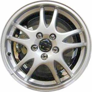 Volvo C70 2000, S70 2000, V70 2000 powder coat silver 16x6.5 aluminum wheels or rims. Hollander part number 70279, OEM part number 86242054.