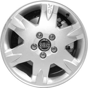 Volvo V70 2005-2007, XC70 2005-2007 powder coat silver 16x7 aluminum wheels or rims. Hollander part number 70293, OEM part number 306646100.