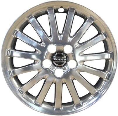 Volvo C30 2009-2010, S40 2007-2010, V50 2007-2010 polished 17x7 aluminum wheels or rims. Hollander part number 70301, OEM part number 312027279.