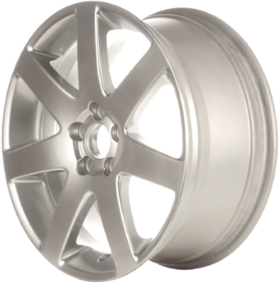 Volvo C70 2008-2010, S80 2008-2011, V70 2008-2010 powder coat hyper silver 18x8 aluminum wheels or rims. Hollander part number 70325, OEM part number 307483495, 306815192.