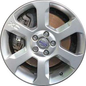 Volvo V70 2008-2010, XC70 2008-2011 powder coat hyper silver 17x7.5 aluminum wheels or rims. Hollander part number 70330, OEM part number 307600668.