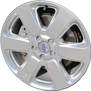 Volvo V70 2009-2010, XC70 2009-2010 powder coat silver 18x8 aluminum wheels or rims. Hollander part number 70345, OEM part number 307600684.