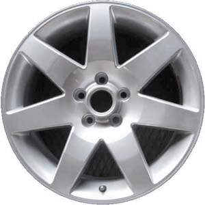 Saturn Vue 2004-2007 powder coat hyper silver 18x7.5 aluminum wheels or rims. Hollander part number ALY7034, OEM part number 9595481.