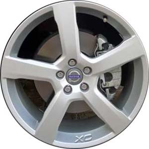 Volvo V60 2010, XC60 2010-2013 powder coat silver 20x8 aluminum wheels or rims. Hollander part number 70367, OEM part number 307582593.