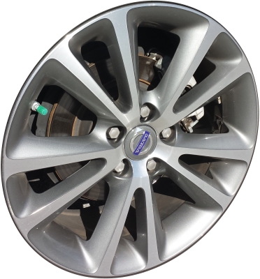 Volvo C70 2011-2013 grey machined 17x7.5 aluminum wheels or rims. Hollander part number ALY70375, OEM part number 312800998.