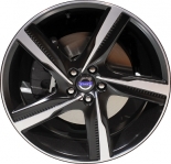 ALY70394 Volvo S60, V60 Wheel/Rim Black Machined #314140179