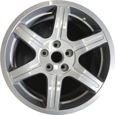 Saturn ION 2006-2007 powder coat silver 17x7 aluminum wheels or rims. Hollander part number ALY7041U20, OEM part number 9596599.