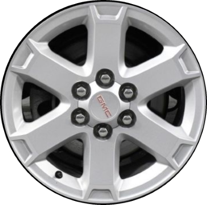 GMC Acadia 2013-2017, Outlook 2007-2010 powder coat silver 18x7.5 aluminum wheels or rims. Hollander part number 7053U20/7052, OEM part number 1915221.