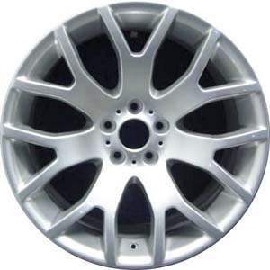 BMW X5 2004-2006 powder coat silver 20x9.5 aluminum wheels or rims. Hollander part number ALY59527, OEM part number 36116768446.