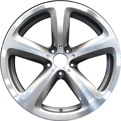 BMW 650i 2006-2010 grey machined 19x8.5 aluminum wheels or rims. Hollander part number ALY71216U30, OEM part number 36116777353.