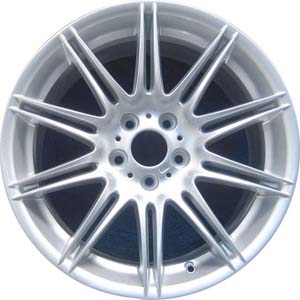 BMW 323i 2007-2012, 328i 2007-2013, 335i 2007-2013 powder coat silver 19x8 aluminum wheels or rims. Hollander part number 71238, OEM part number 36118037141.