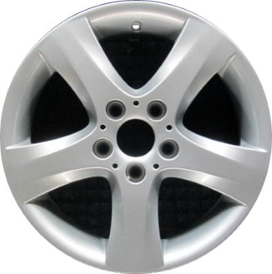 BMW 128i 2008-2013, 135i 2008-2013 powder coat silver 17x7 aluminum wheels or rims. Hollander part number 71247, OEM part number 36116775622.
