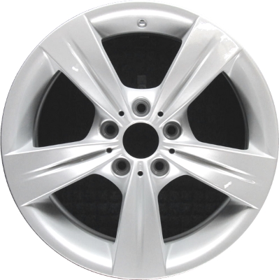 BMW 323i 2008-2012, 328i 2008-2013, 335i 2008-2013 powder coat silver 18x8 aluminum wheels or rims. Hollander part number 71320, OEM part number 36116783634.