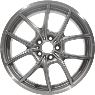 BMW 528i 2011-2016, 535i 2011-2016, 550i 2011-2016, 640i 2012-2019, 650i 2012-2019, ActiveHybrid 5 2012-2015 grey machined 20x8.5 aluminum wheels or rims. Hollander part number, OEM part number 36116792598.