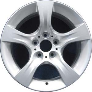 BMW 323i 2008-2012, 328i 2008-2013, 335i 2011-2013 powder coat silver 17x8 aluminum wheels or rims. Hollander part number 71452, OEM part number 36116791479.