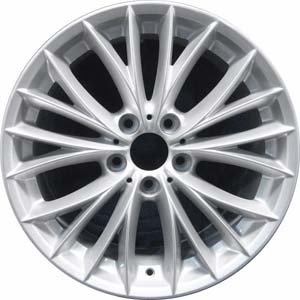 BMW 323i 2008-2012, 328i 2008-2013, 335i 2008-2013 powder coat silver 18x8 aluminum wheels or rims. Hollander part number 71456U20, OEM part number 36116791484.